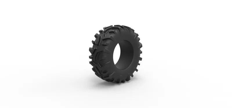 Offroad tire 139 Scale 1:25 - Model preview 2