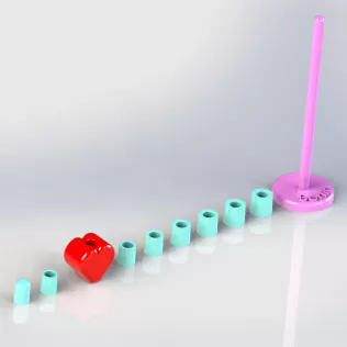 Berlin Tower Construction Set with Heart - Model thumbnail 4