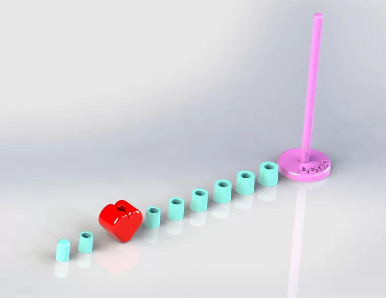 Berlin Tower Construction Set with Heart - Model preview 4