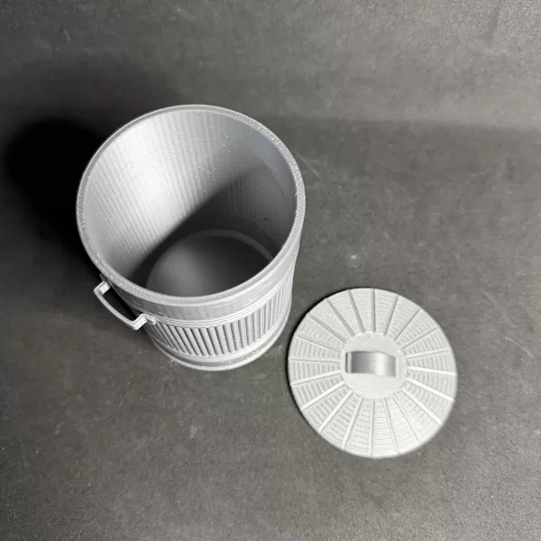 Mini British Desk-Sized Dustbin - Model preview 7