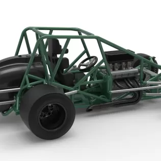 Pavement Silver Crown Car Base Scale 1:25 - Model thumbnail 20