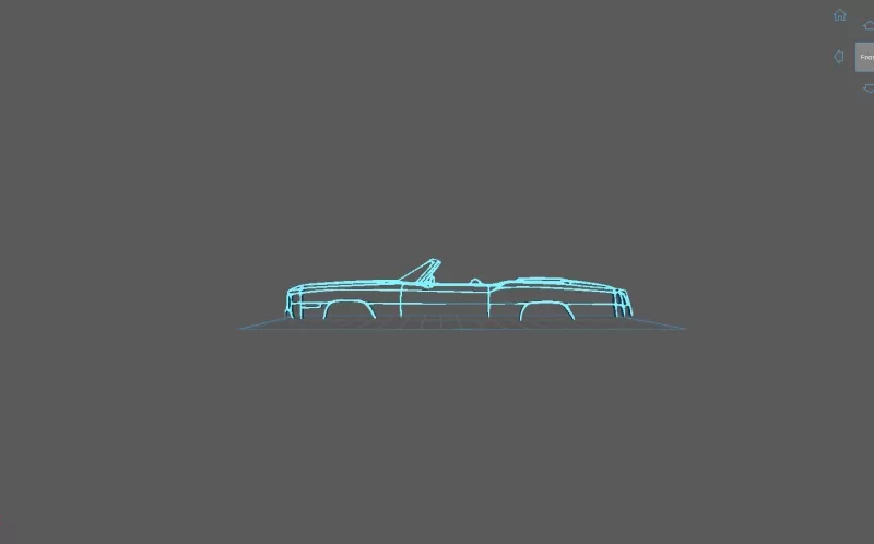 Cadillac - Eldorado 1975 Wall Art - Model preview 1