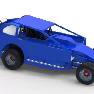 Northeast Dirt Modified stock car Version 2 Scale 1:25 - Model thumbnail 24