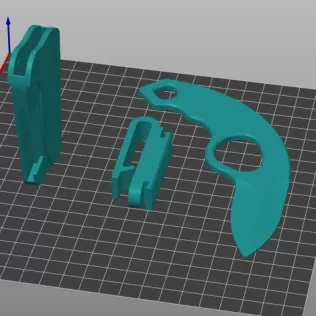 Real World Use & Utility Fully Printed Holstered/Clip & Knife - Model thumbnail 1