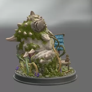Dragon Skull Cottage STL File for 3D Print - Model thumbnail 6