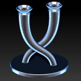 Art Deco Candelabra - Model thumbnail 2