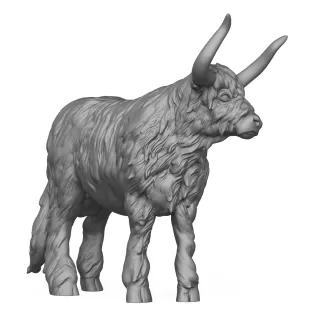 Himalayan Cow 3D Print Model - Model thumbnail 4