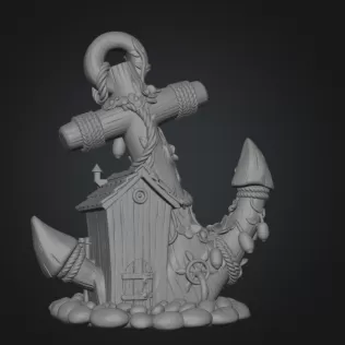 Anchor Fairy House STL File for 3D Print - Model thumbnail 10