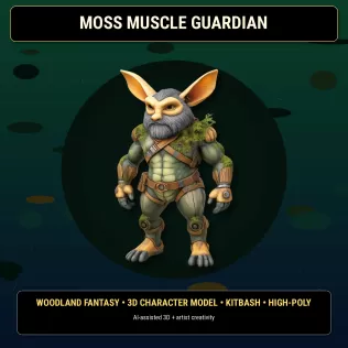 Forest Gremlin Creatures – Fantasy Woodland Character Pack - Model thumbnail 18