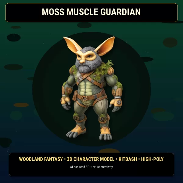 Forest Gremlin Creatures – Fantasy Woodland Character Pack - Model preview 18