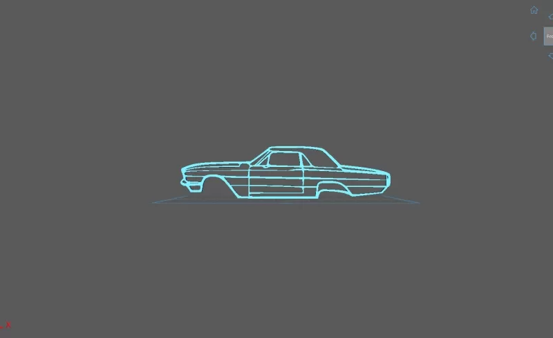 Ford - Thunderbird 1966 Wall Art - Model preview 1