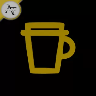 Simple Coffee Cup Symbol - 2D Art