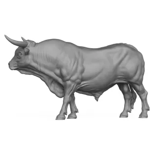 3D Printable Big Bull - Model thumbnail 4