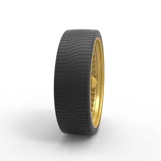 30 inch Wire wheel of Donk car Scale 1:25 - Model thumbnail 3