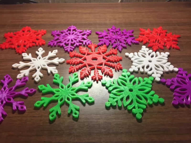 Snowflake hristmasdecorations - Model preview 7