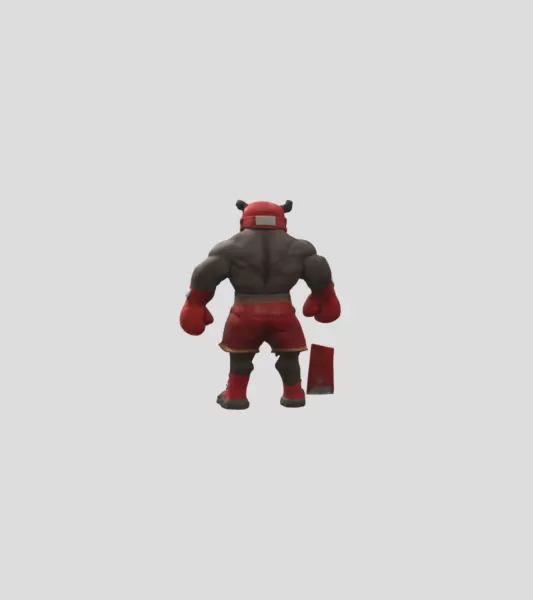 Rhino Boxing Brainrot - Model preview 3