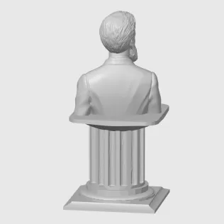 Hristo Botev 3d STL (Христо Ботев) - Model thumbnail 5