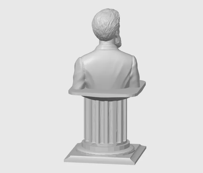 Hristo Botev 3d STL (Христо Ботев) - Model preview 5