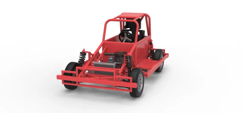 New Zealand Ministock car Base Version 3 Scale 1:25 - Model preview 5