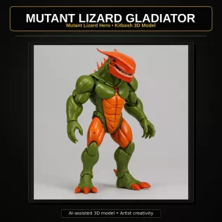 Creature Mech Beasts Kitbash High-Poly 3D Model Pack - Model thumbnail 18