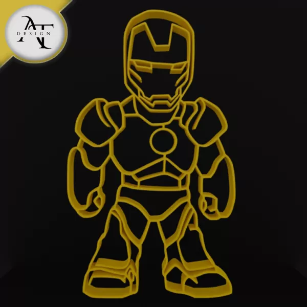 Little Iron Man - Marvel - Silhouette - 2D Wall Art Decor - Model preview 1