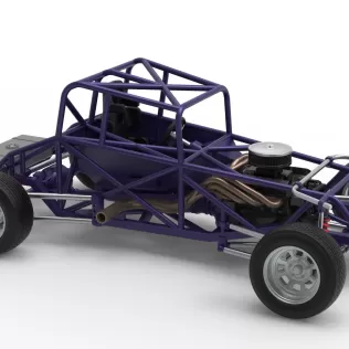 Canadian vintage modified stock car Base Scale 1:25 - Model thumbnail 24