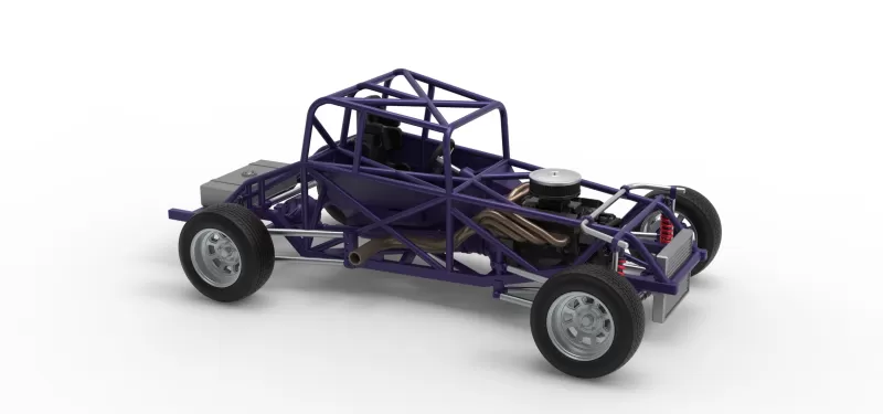 Canadian vintage modified stock car Base Scale 1:25 - Model preview 24