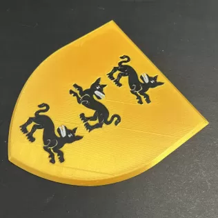 Game of Thrones Sigil of House Clegane Coaster - Model thumbnail 2