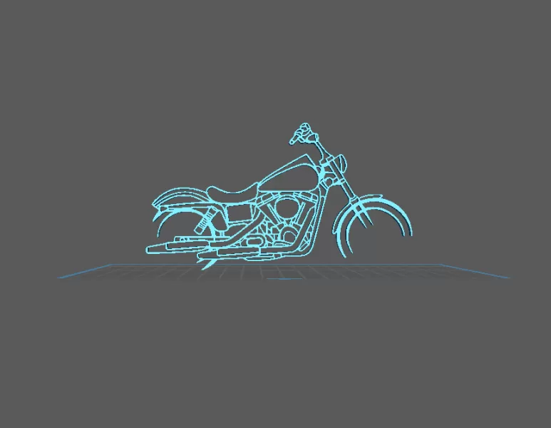 Harley Davidson - Street Bob Wall Art - Model preview 1