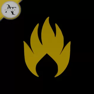 Simple Flame Symbol - 2D Art