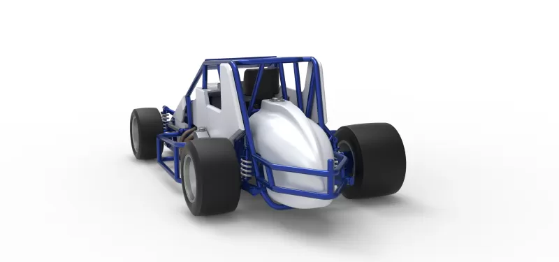 Pavement Silver Crown Car Scale 1:25 - Model preview 14