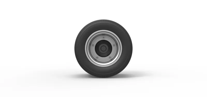 Wheel from Asphalt Modified stock car Version 6 Scale 1:25 - Model preview 5