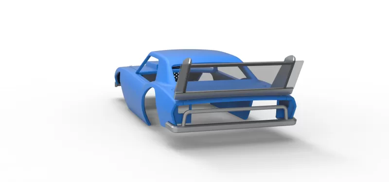 Shell of Vintage Semi-Late Model Stock Car Scale 1:25 - Model preview 11