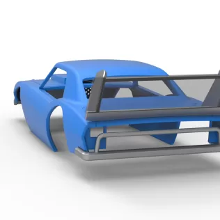 Shell of Vintage Semi-Late Model Stock Car Scale 1:25 - Model thumbnail 11