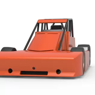 Experimental Pavement Silver Crown Car Scale 1:25 - Model thumbnail 6