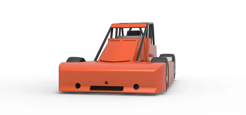 Experimental Pavement Silver Crown Car Scale 1:25 - Model preview 6