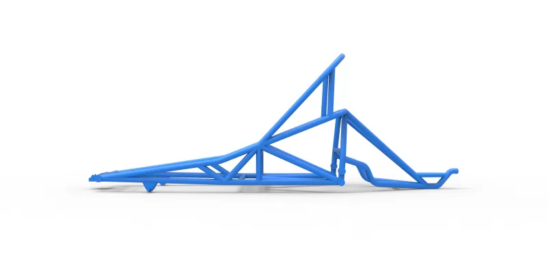 Frame of old school Front engine dragster Version 6 Scale 1:25 - Model preview 6