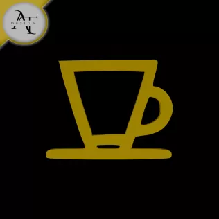 Simple Coffee Cup Symbol - 2D Art