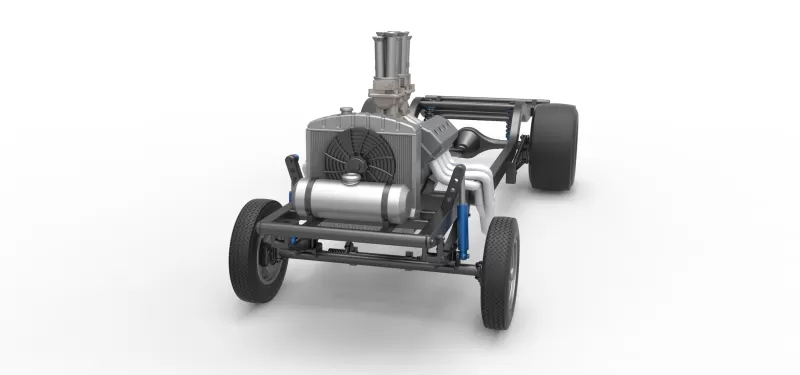 Chassis of Gasser Version 2 Scale 1:25 - Model preview 5