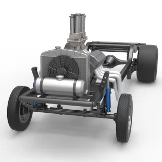 Chassis of Gasser Version 2 Scale 1:25 - Model thumbnail 5