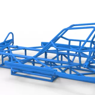 Frame of BriSCA Formula 2 Stock Car Scale 1:25 - Model thumbnail 10