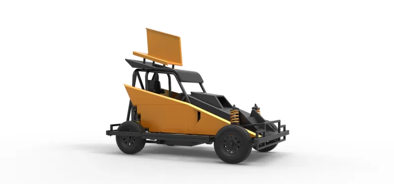 New Zealand Ministock car Version 2 Scale 1:25 - Model preview 22