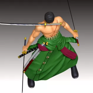 Zoro One Piece Fan Art - Model thumbnail 6
