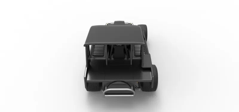 Vintage Dirt Modified stock car Version 6 Scale 1:25 - Model preview 17