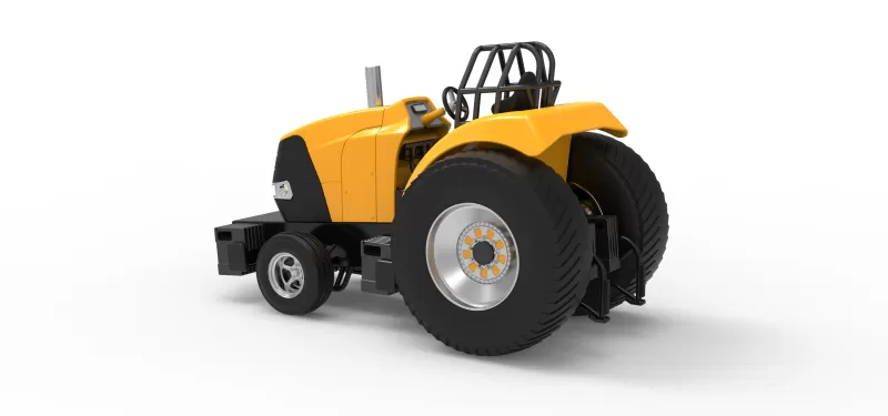 Fun short Pro Stock Pulling Tractor Version 5 Scale 1:25 - Model preview 10