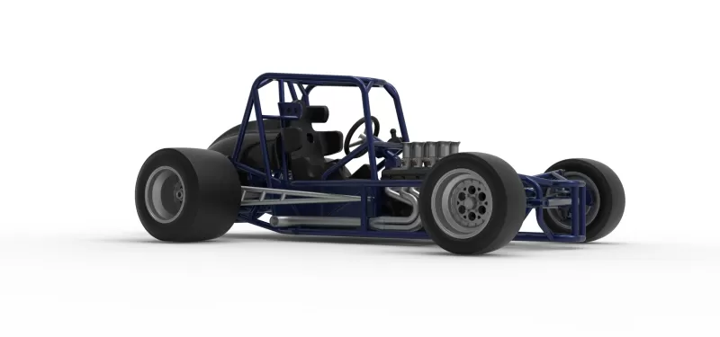 Pavement Silver Crown Car Base Version 2 Scale 1:25 - Model preview 25