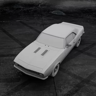Chevrolet Camaro SS 1967 – 3D Printable Car Model - Model thumbnail 2