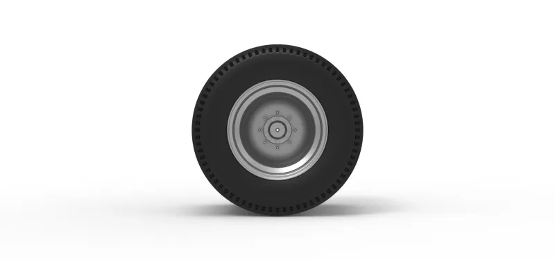 Double Wheel of vintage dragster Scale 1:25 - Model preview 5