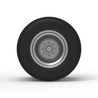 Double Wheel of vintage dragster Scale 1:25 - Model thumbnail 5