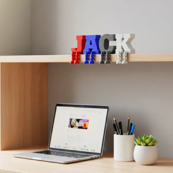 Articulated Letter Set | Full Alphabet, A–Z with Moving Legs - Model preview 6